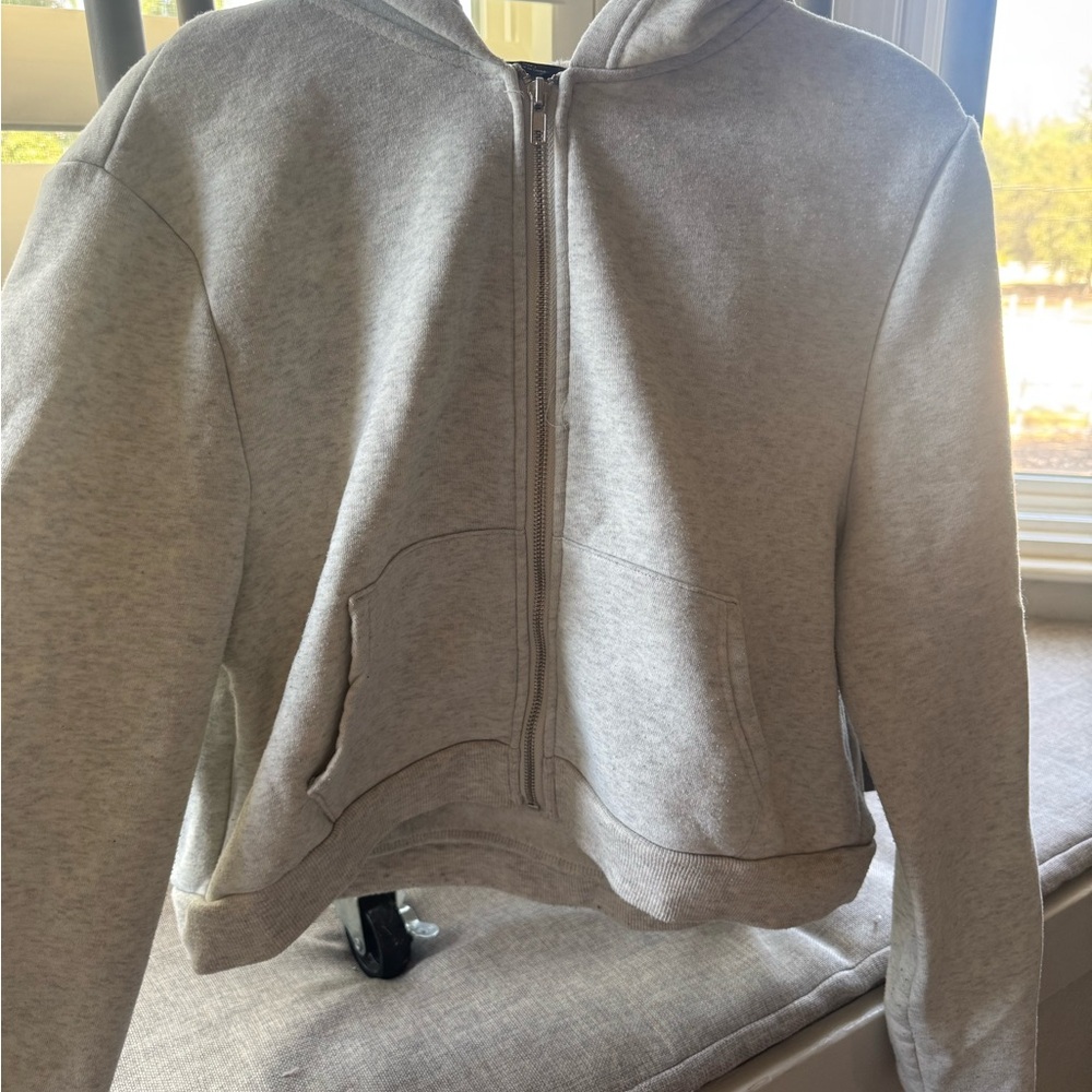 Gray Hoodie Jacket